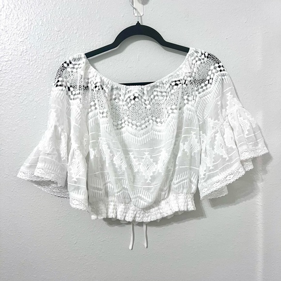 Lulu's White Lace Blouse - Picture 10 of 10
